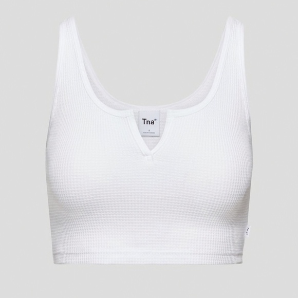 Aritzia | TNA Waffle Notch Tank | White | Size 2XL - Picture 1 of 6